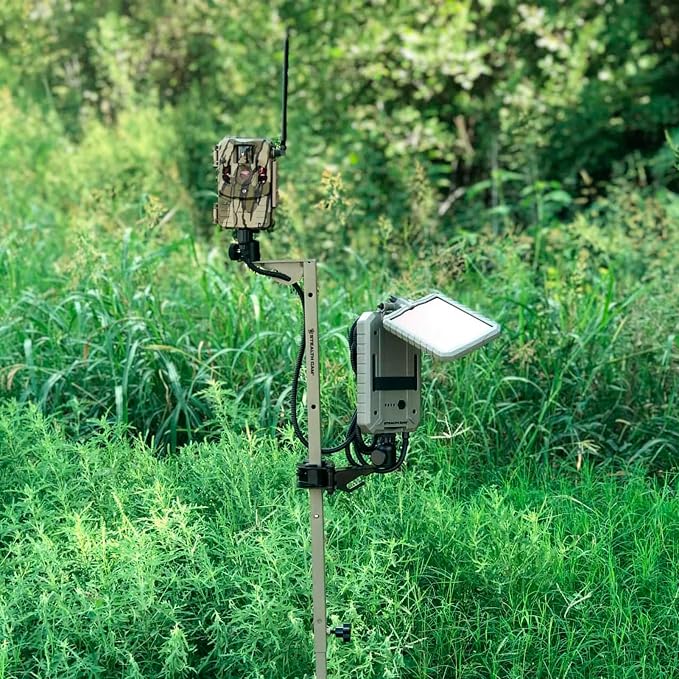 Stealth CAM Adjustable 29"-49" Expandable Height 1/4" Tripod Multi-Pivot Stable Rugged Steel Hunting Trail Camera & Solar Pak Battery Mounting Post - Image 4