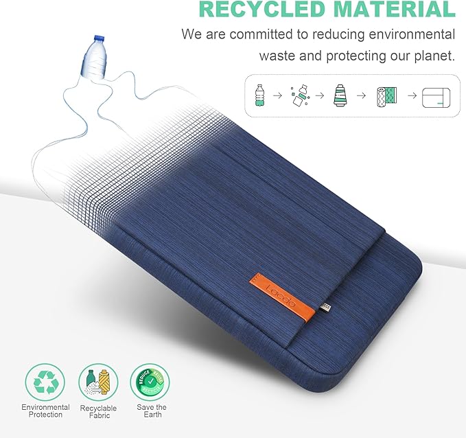 Lacdo Laptop Sleeve Case for 15 inch New MacBook Air M5/A3448 (2026), M4 A3241 2025, M3 A3114, M2 A2941 2024-2023, 15 inch MacBook Pro A1990 A1707 Computer Case Bag with Accessory Pocket, Blue