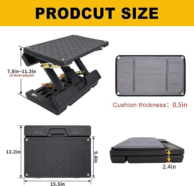 Adjustable Foot Rest Under Desk - Ergonomic Office Foot Stool with Massage, Leg Rest for Desk, Anti-Slip Design for Home & Work, Improves Posture (PB-Gray)
