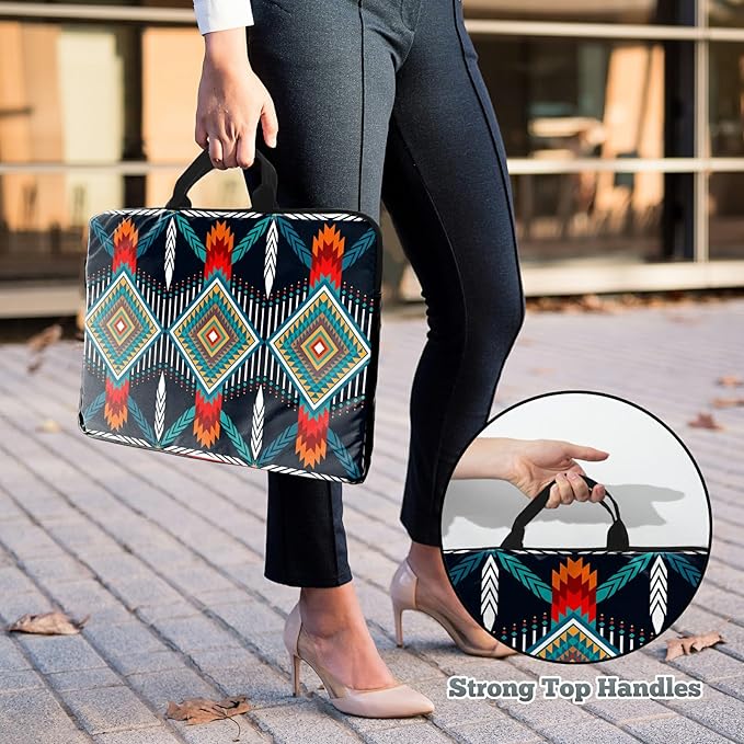 Laptop Sleeve Case 15 inch Plus Cute Mousepad, Geometric Bohemian Artesian Slim Carrying Case Durable Handbag Protective Travel Laptop Bag for 13-15 inch Tablet,Laptop, Ultrabook Notebook