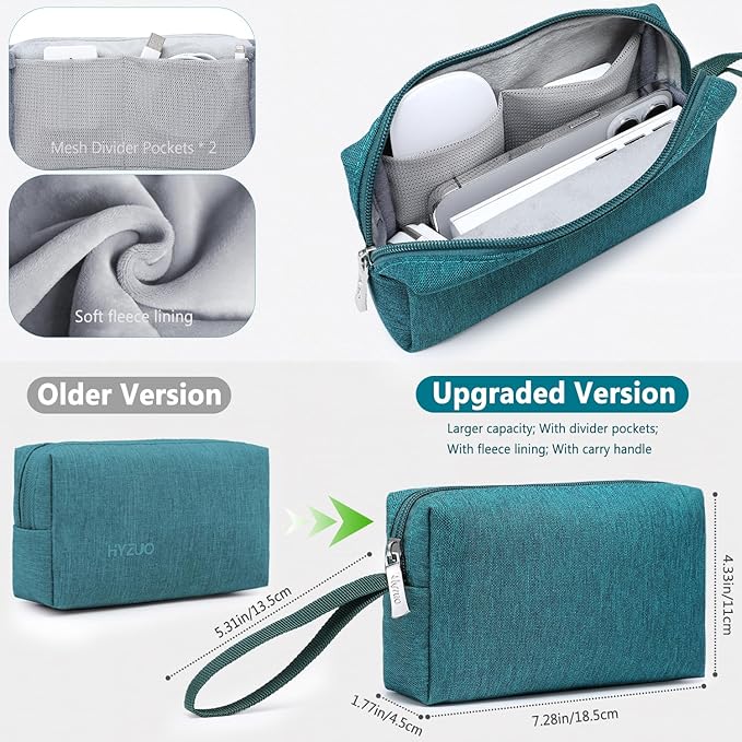 HYZUO 13.3-14 Inch Laptop Sleeve Bag Set for MacBook Pro 14 M5/M4/M3/M2/M1 Pro/Max A3426 A3427 2026-2021, MacBook Air/Pro 13.3, 13.5-13.8" Surface Book/Laptop, Notebook Case for 13.3" HP, Dark Green