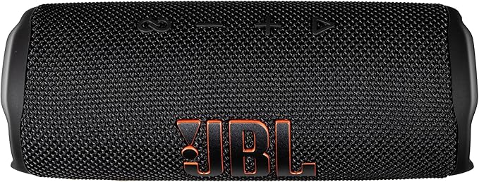 JBL Flip 6 Portable Wireless Speaker | Deep Bass Sound, IP67 Waterproof Rating | Bluetooth Audio for Outdoor, Travel, Beach, Hiking, and Home Use (Black) with Travel Case + Microfiber Cloth