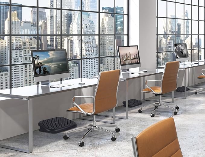 Mount-It! Under Desk Footrest Adjustable Foot Rest Under Desk with 3 Tilt Settings Up to 30°, Large Non Slip Ergonomic Office Foot Rest with Textured Massage Surface, Foot Stool for Home or Office