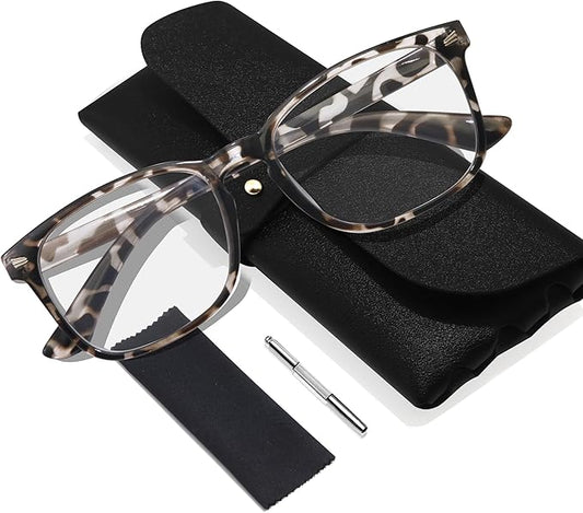 BIRDDIE Blue Light Blocking Glasses for Women & Men, UV400 Anti-Glare Computer Glasses for Gaming,Reading & Eye Strain Relief