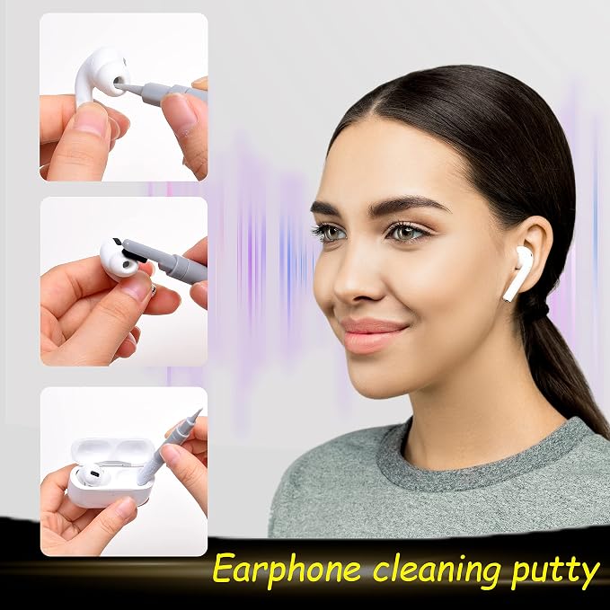 Camkix 6-in-1 Electronics Cleaning Kit - Key Puller, Flocking Sponge Cleaner, Pen Nibs, Cleaning Cloths - Keyboards, Earbuds, Hearing Aids- Cleaner for Smartphones, Laptops, PC Monitors, Cameras - Image 6