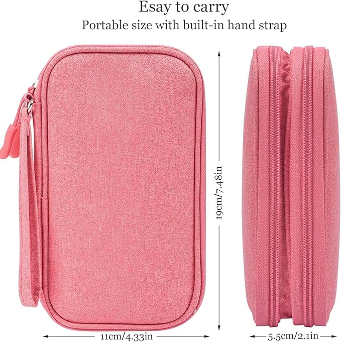 Electronic Organizer Travel USB Cable Accessories Bag/Case,Waterproof for Power Bank,Charging Cords,Chargers,Mouse,Earphones Flash Driver