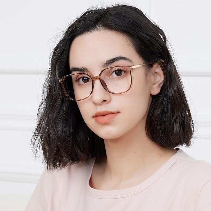 GUDVUE Blue Light Glasses For Woman, Computer Reading/Gaming/Phones Glasses, Anti Glare/UV400/Eye Strain