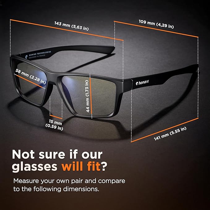 Horus X • Blue Light Glasses Men Women | Blue Light Blocking Glasses for Screen Anti-Fatigue Eye Migraine