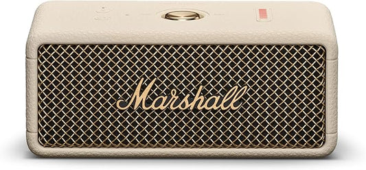 Marshall Emberton III Portable Bluetooth Speaker - Rugged Waterproof IP67 Design | Loud Stereo Sound, Deep Bass with 32+ Hr Playtime | Compact and Wireless for Travel and Outdoors - Cream