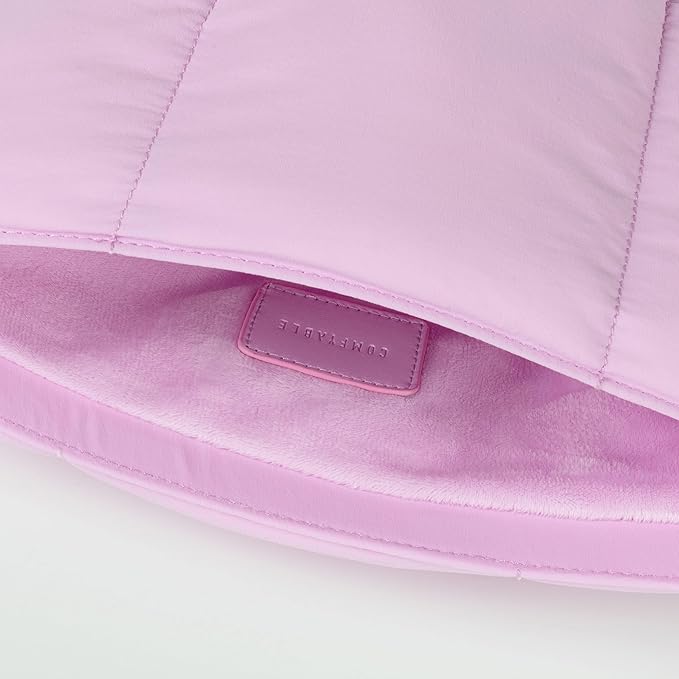 Comfyable Puffy Laptop Sleeve 13 Inch 14 Inch, Quilted Puffer Laptop Carrying Case for Women, Pillow Case Compatible with MacBook Air/Pro M5 M4 M3 M2 Pro/Max 2026, 13" MacBook Neo A18, Lavender Pink