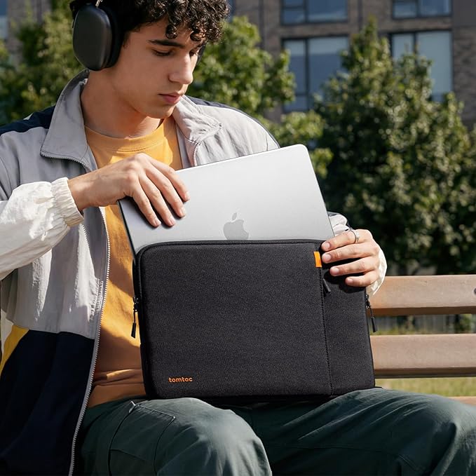 tomtoc 360° Protective Laptop Sleeve Designed for 13-inch New MacBook Neo A3404 (2026) A18 Pro Chip, Water-Resistant Shockproof Computer Case Bag Fits 12-13 Inch Surface Pro Copilot+ PC