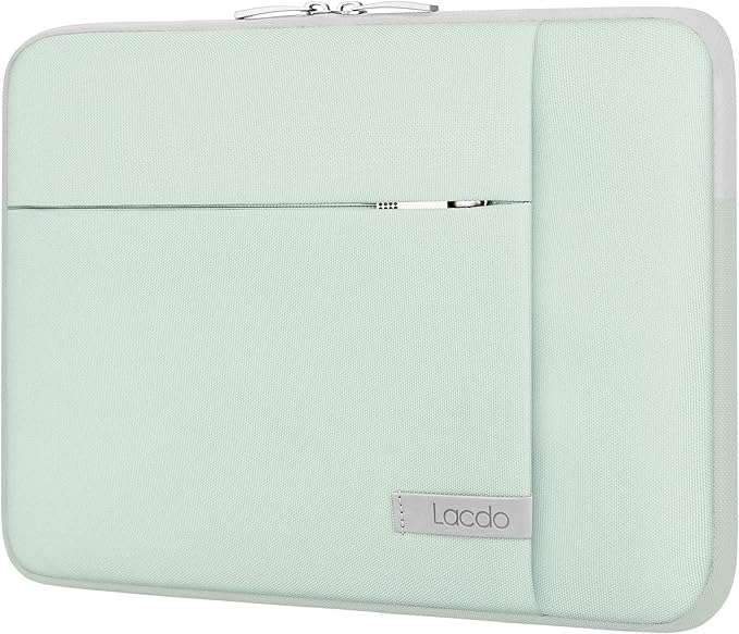 Lacdo Laptop Sleeve Case for 14 inch MacBook Pro M5 Pro/Max A3426 A3427 (2026), M5/M4/M3/M2/M1 A3434 A3112 A3401 A3185 A2918 A2992 2025-2021, 13.8 inch Microsoft Surface Laptop 7th Computer Bag, Green