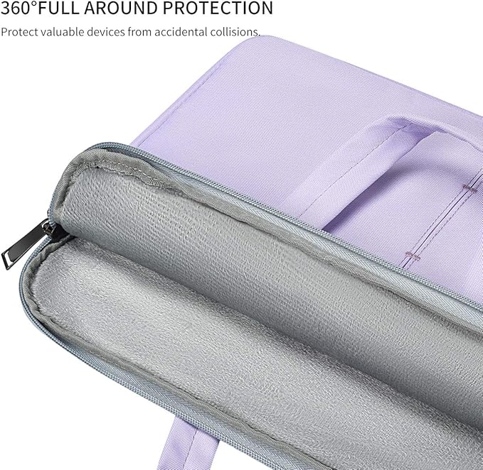 17 17.3 Inch Laptop Sleeve Case for 2026 HP 17 Laptop/HP Envy/Pavilion 17, Laptop Bag Case with Shoulder Carrying Bag, Purple