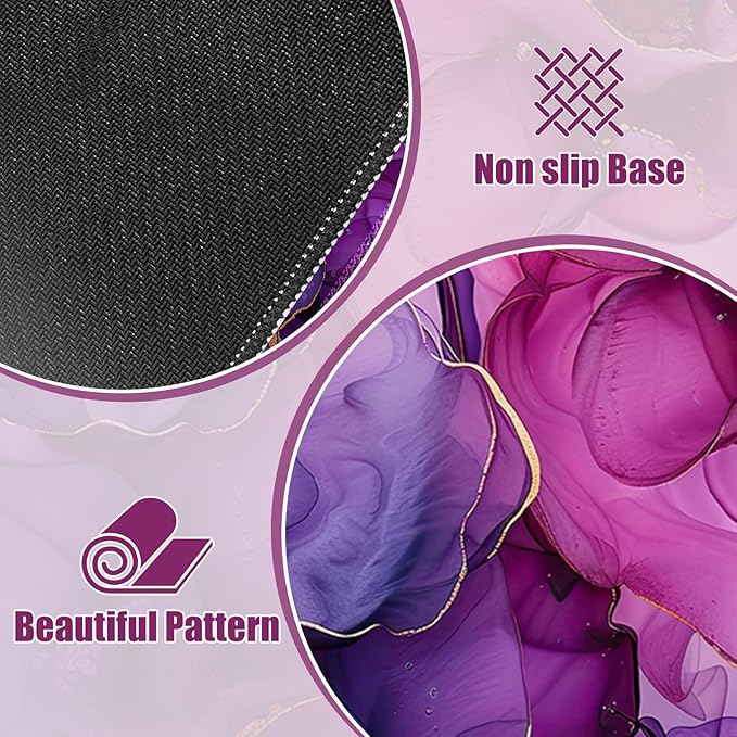 Desk Matt for Desktop, Desk Pad Mat, DeskMat for Keyboard and Mouse, XXL Large Mouse Pad for Desks, Anti-Slip Big Mousepad with Stitched Edges, Mouse Mat Protector for Computer Laptop, Painting Floral