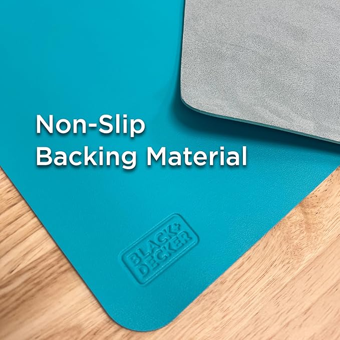 Black+Decker Faux Leather Desk Mat for Keyboard and Mouse - Protective Desk Decor for Men, Women & Teens - Gaming, Work from Home, Office Accessory