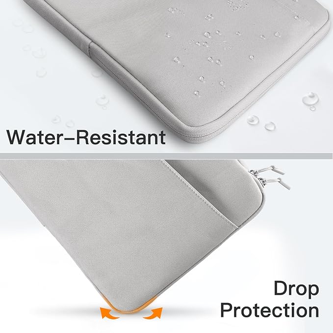 JETech Laptop Sleeve for 15-Inch MacBook Air (M2-M5, 2023-2026), MacBook Pro 15/16-Inch (M1-M5, 2019-2026), Bag Case with Portable Handle and Pocket (Light Grey)
