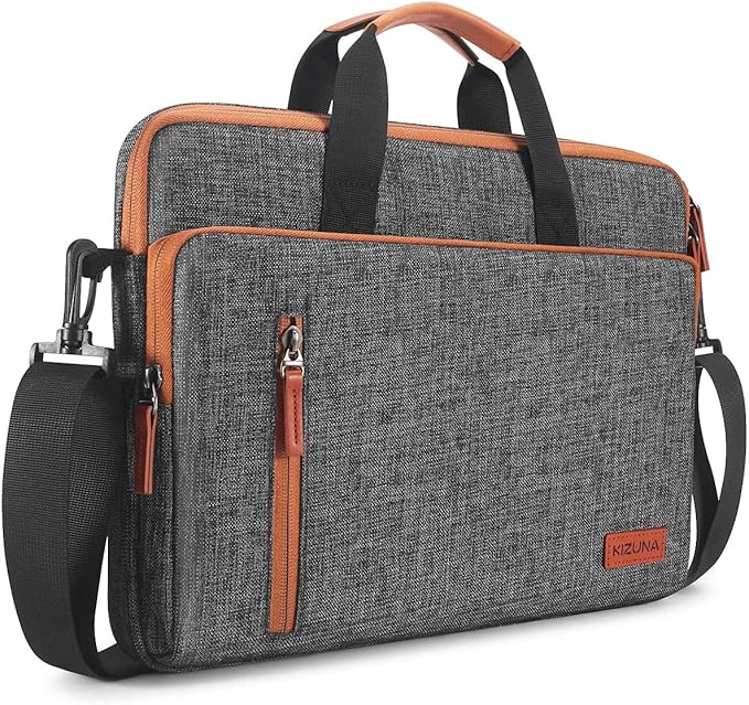 KIZUNA Laptop Bag 16 Inch Computer Shoulder Case Sleeve Briefcase For MacBook Pro 16 M4-M1/16 Dell Pro 16 Plus/14 Dell Latitude 5550/16.3" XPS 16/15.6" IdeaPad Slim 3i Gen 9,Brown