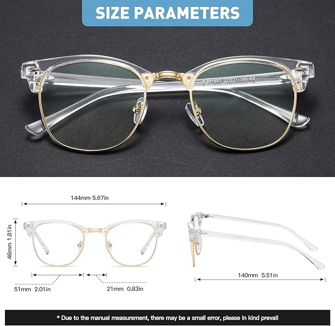 Blue Light Glasses for Woman/Men Computer Bluelight Glasses Womens/Mens