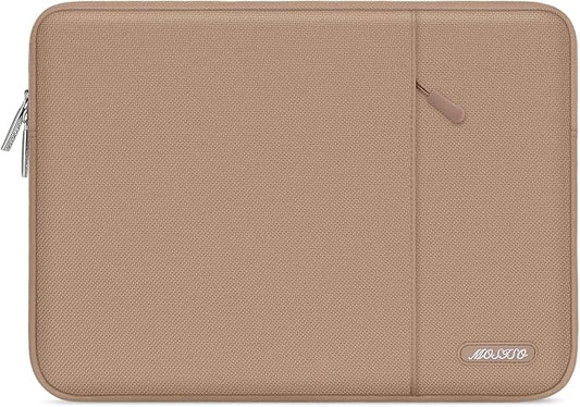 MOSISO Laptop Case 13 inch, Laptop Sleeve Compatible with MacBook Neo/Air/Pro 13 inch with A18/M5/M4/M3/M2/M1 Chip 2026-2016, Polyester Vertical Computer Sleeve Bag with Pocket, Bronze Brown