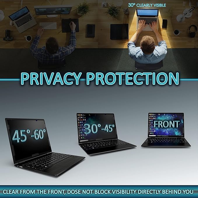 Privacy Screen Filter for 14 Inches Laptop, Anti-Glare and Anti Blue Light Screen Protector