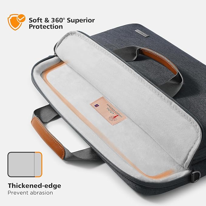 KIZUNA Laptop Bag Case 13 Inch Computer Shoulder Sleeve for MacBook Pro 14 M4 Max & M4 Pro/13.6" Macbook Air M4 M3/14 IdeaPad Slim 5i & Pro 5i/ThinkPad X1 Carbon Gen 12/Yoga Slim 9i/HP Envy x360,Grey