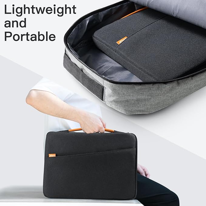 JETech Laptop Sleeve for MacBook Neo (A18 Pro), 14-Inch MacBook Pro (M1-M5, 2020-2026), Waterproof Bag Case with Portable Handle and Pocket, Compatible with 14 Inch Notebook (Black)