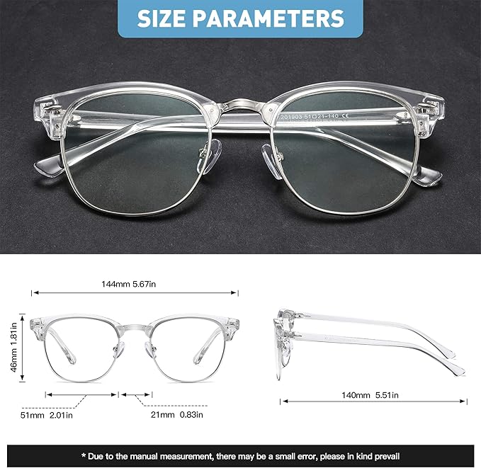Blue Light Glasses for Woman/Men Computer Bluelight Glasses Womens/Mens