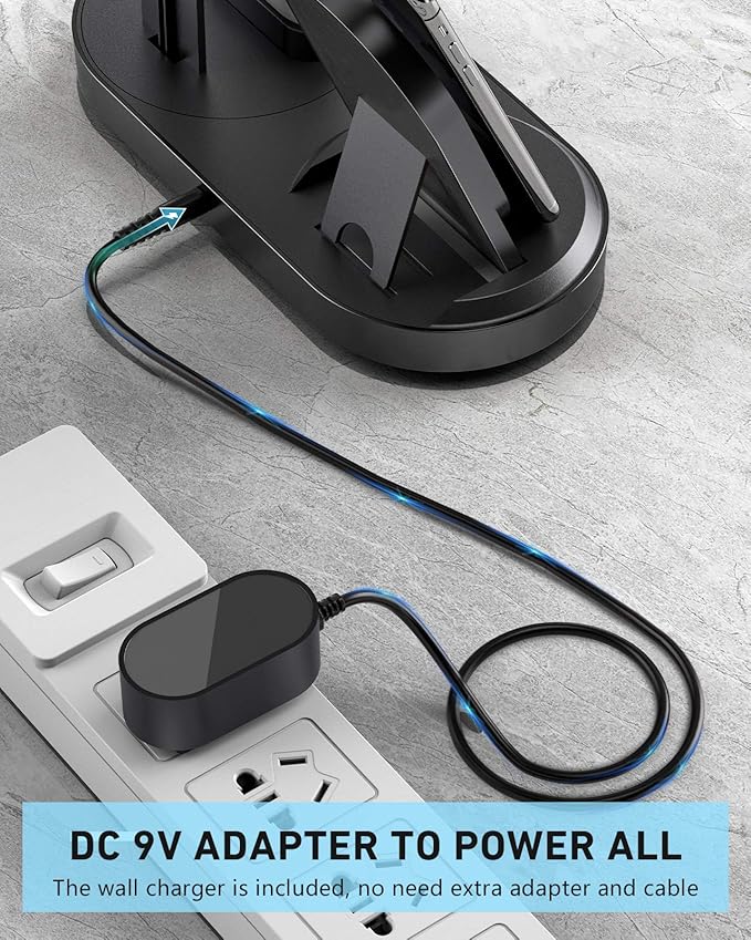 4 in 1 Wireless Charging Station, Fast Charging Dock Stand with 2 USB Ports for Apple Watch, AirPods, Cell Phones, Wireless Charger Compatible with iPhone 12/13/14/15/16 (Gary)