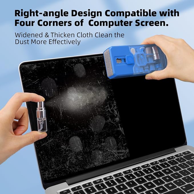 Ordilend Keyboard Cleaning Kit Laptop Cleaner, All-in-One Computer Camera Cleaning Kits Brush Tool, Multi-Function PC Electronic Cleaner for iPad iPhone Pro Earbuds Camera Monitor with Patent, SkyBlue - Image 3