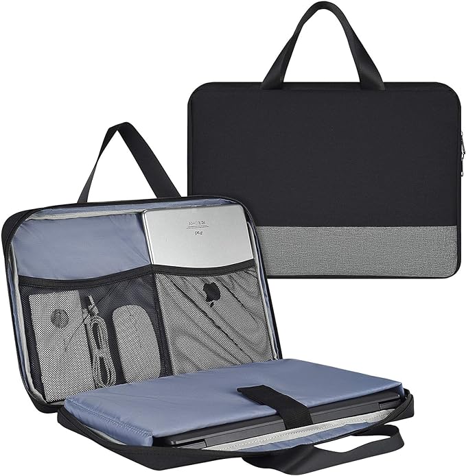 17.3 Inch Laptop Bag, Men Women Business Briefcase with Organizer for HP Envy 17/Pavilion 17/OMEN 17, Dell G3 G7 17.3/Inspiron 17, Acer Aspire 17, Lenovo Ideapad 330 17, MSI GS75 GF75 17.3 Case,Black