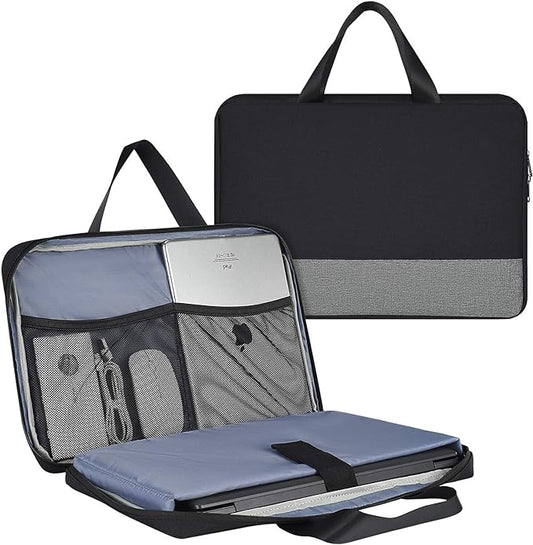 17.3 Inch Laptop Bag, Men Women Business Briefcase with Organizer for HP Envy 17/Pavilion 17/OMEN 17, Dell G3 G7 17.3/Inspiron 17, Acer Aspire 17, Lenovo Ideapad 330 17, MSI GS75 GF75 17.3 Case,Black