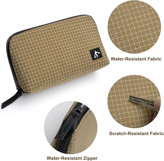 SIMTOP Cord Organizer Travel Small Tech Bag Pouch Case for Cords, Charger, Hard Drive, Power Bank ?€? Water-Resistant Electronics Organizer, Small Portable Gadget Case for Travel