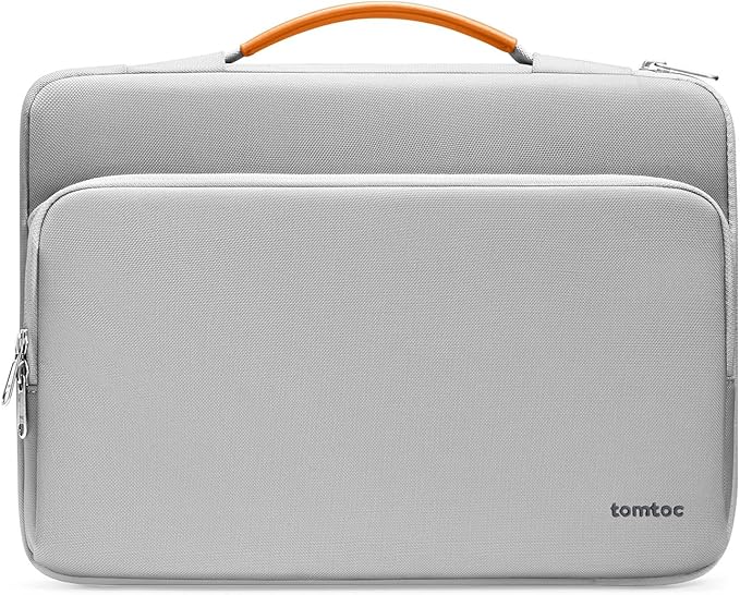 tomtoc 360 Protective Laptop Carrying Case Compatible with 14-inch MacBook Pro M5 Pro/Max (2026) A3426 A3427, M4/M3/M2/M1 Pro/Max, 12.9-13 Inch iPad Pro/Air, Water-Resistant Accessory Sleeve Bag