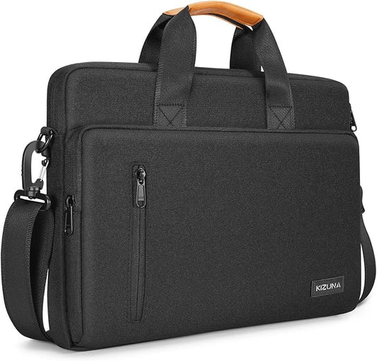 KIZUNA Laptop Bag Case 13.3 Inch Computer Shoulder Messenger Sleeve Briefcase for 13" MacBook Air/MacBook Pro 14 M2 Pro/M1 MAX/14 Lenovo ThinkPad X1 Carbon/IdeaPad Flex 5i /Huawei,Black