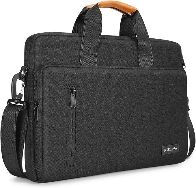 KIZUNA Laptop Bag Case 17 Inch Computer Shoulder Messenger Sleeve Briefcase For LG gram 17 2022 /Dell G7/17.3" HP ProBook 470/Lenovo Ideapad 700/DELL Precision 7710/Predator PH717-71-746,Black