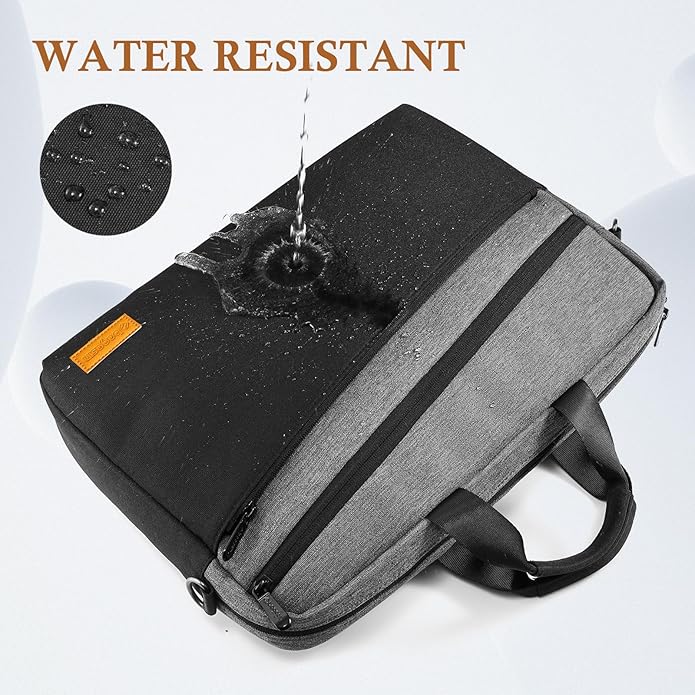 bagasin 15 15.6 16 17 17.3 inch Laptop Computer PC Shoulder Bag Carrying Case, Water-Repellent Briefcase