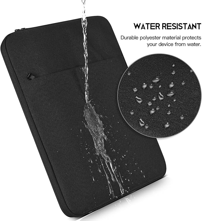 CaseBuy MacBook Pro 16 inch Sleeve Protective Case for 16-inch New MacBook Pro M5 M4/M3/M2/M1 Pro/Max A3428 A3429 A3186 A3403 A2991 A2780 A2485, Water-Resistant Laptop Bag with Accessory Pocket -Black