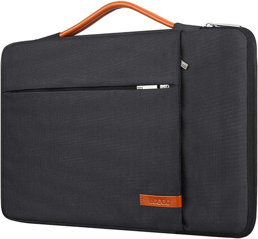 Lacdo 360° Protective Laptop Sleeve Case for 13 inch MacBook Air M5 A3449 (2026), M4 A3240 2025, M3 A3113 A2681 A2337 | 13" MacBook Neo A18 Pro A3404 (2026) | iPad Air/Pro 13 M5 Computer Bag, Black