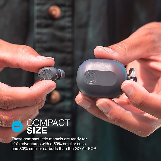 JLab JBuds Mini True Wireless Bluetooth Earbuds with Charging Case, Sage, IP55 Sweat and Dust Proof, Bluetooth Multipoint, Be Aware Audio, 3 EQ Sound Settings, Crystal Clear Calls