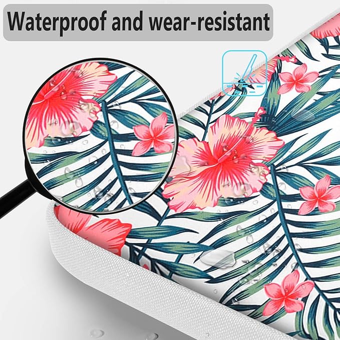 Hseok Laptop Shoulder Bag 13 13.3 14 Inch Case Compatible with MacBook Pro/Neo 14" M5/M4/M3/M2/M1,Mac Air/pro/Neo 13" and Most 13 13.3 14 Notebooks,Spill-Resistant Briefcase,Rhododendron
