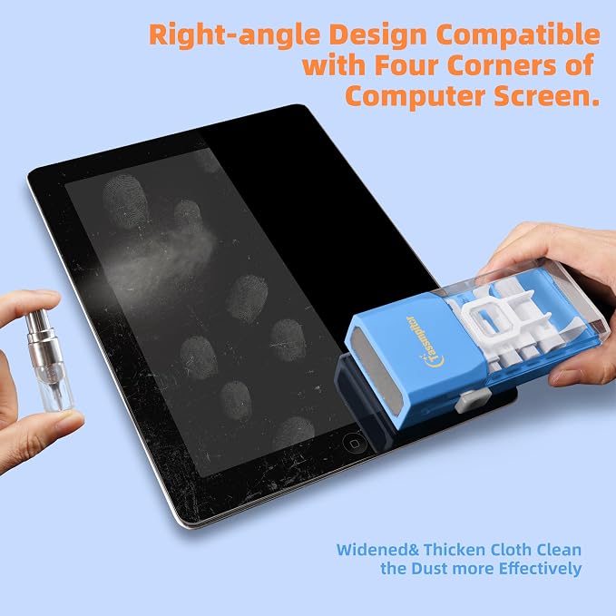 Tassmpitor Laptop Cleaning Kit, Keyboard Cleaning Kit with Spray and Wipe, Keyboard Cleaner for MacBook iPad Tablet iPhone Computer Camera Lens Airpods Earbuds, Mutitool Brush for Electronic Screen - Image 8