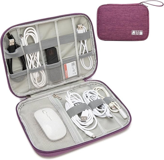 Electronics Organizer Travel Case,Travel Cable Organizer Pouch - Portable Storage Bag for Cord, Charger, Phone, Earphone, Electronic Accessories for Travel & Daily Use