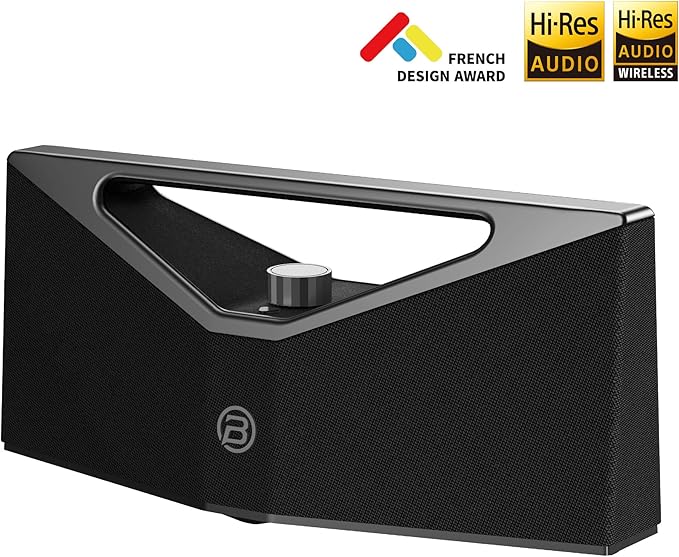 BUGANI Hi-Res Audio Bluetooth Speaker Loud 160W, Large Portable Bluetooth Speaker with Deep Bass Subwoofer, TWS Wireless Stereo, Waterproof Outdoor Party Speaker, 12H Playtime Gray