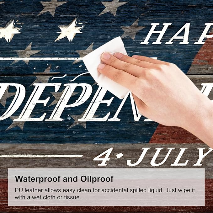 Mouse Pad, Large Anti-Slip with Stitched Edges Desk Mat Desktop Laptop Computer Desk Keyboard Mat,Table Protector Blotter Mat (National Flag, 35.4" x 15.7")