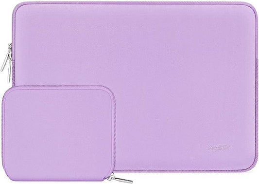 MOSISO Laptop Case 16 inch, 15-15.6 inch Laptop Sleeve Bag Compatible with MacBook Pro 16 M5 M4 M3 M2 M1, HP Acer Dell Lenovo ASUS Notebook, Neoprene Computer Sleeve Bag with Small Case, Purple
