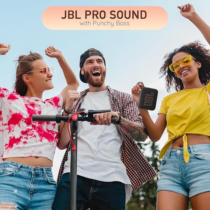 JBL Go 4 Portable Bluetooth Wireless Speaker, IP67 Waterproof and Dustproof Built-in Battery - Squad - Boomph's Comprehensive Ultimate Performance Cloth Solution for Your On-the-Go Sound Experience