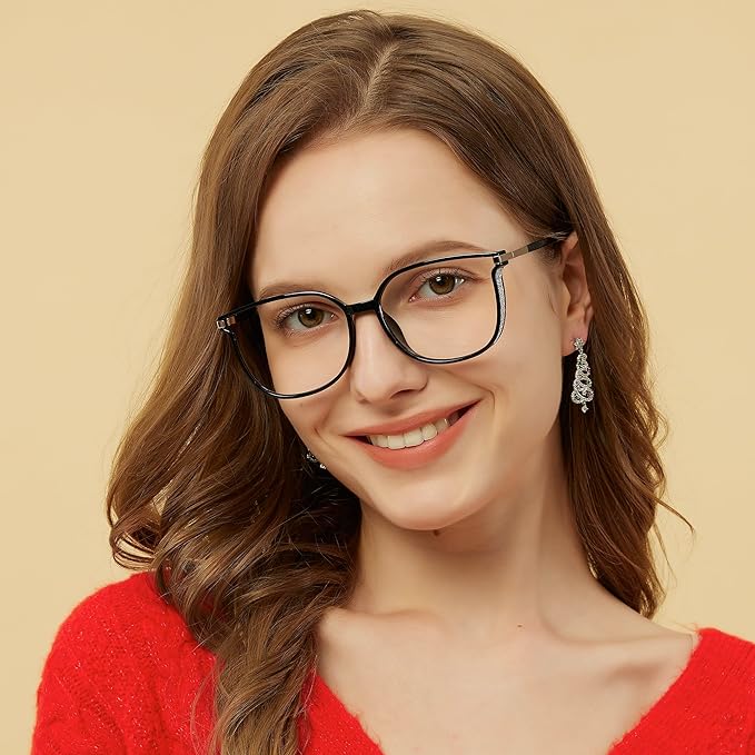 GUDVUE Blue Light Glasses For Woman, Computer Reading/Gaming/Phones Glasses, Anti Glare/UV400/Eye Strain