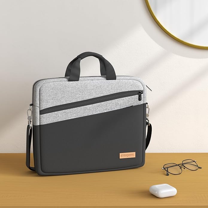 bagasin 15 15.6 16 17 17.3 inch Laptop Computer PC Shoulder Bag Carrying Case, Water-Repellent Briefcase