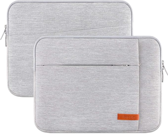 Lacdo Tablet Sleeve Case for 13 inch New iPad Air M4 M3 M2 2026-2024, 13 inch New iPad Pro M5 M4 2025-2024, 12.9 inch iPad Pro 6 5 4 3, iPad Pro Air 13 inch Sleeve, Protective Tablet Case Bag, Gray