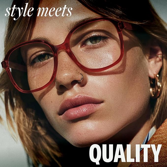 miyya Blue Light Blocking Glasses for Women, Blue Light Glasses for Women Oversized Fashion Glasses